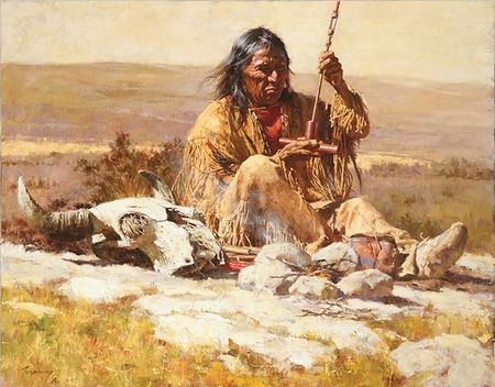 Howard Terpning - Seeking Wisdom Through the Pipe - Limited Edition