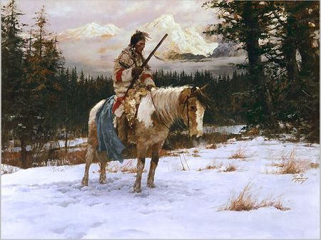 Howard Terpning - The Lonely Sentinel - Signed and Numbered Giclee