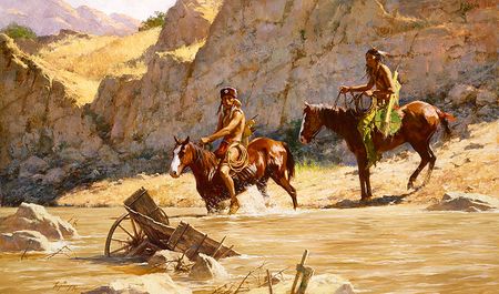 Howard Terpning - The River's Gift - Signed & Numbered Giclee