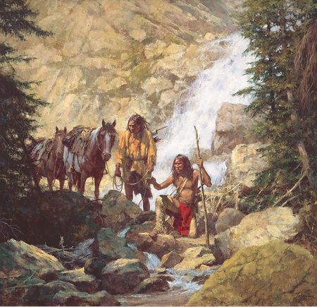 Howard Terpning - The Trackers - Canvas Giclee