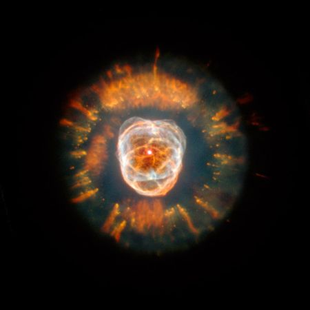 Hubble Telescope Art Print - The Eskimo Nebula