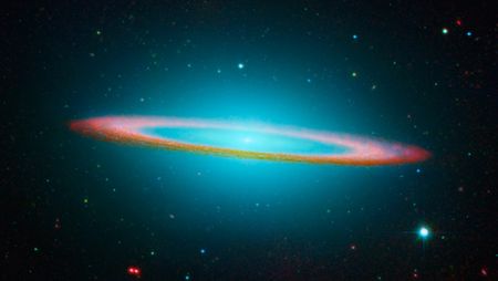 Hubble Telescope Art Print - The Sombrero Galaxy Infared