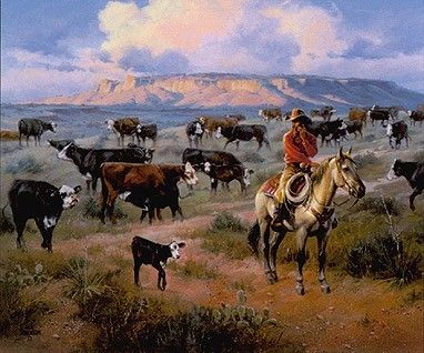 Jack Sorenson - Cattle Call - Limited Edition Print