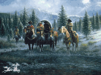 Jack Terry - Leavin' Line Camp - Western Art Print