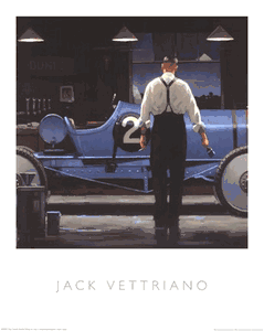 Jack Vettriano - Birth of a Dream - Racing Car Art Print