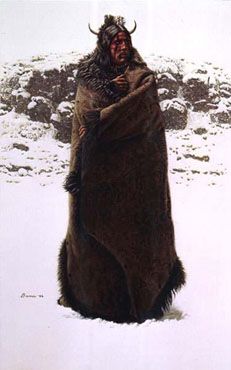 James Bama - Blackfeet War Robe - Signed & Numbered Print