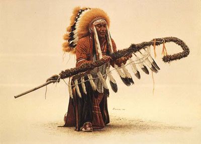James Bama - Ceremonial Lance - Signed & Numbered Print
