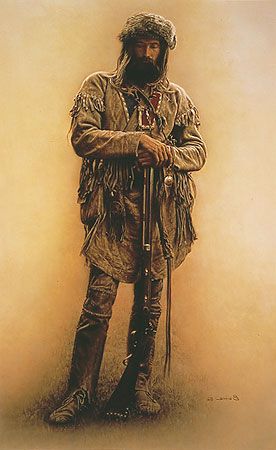 James Bama - Mountain Man with Rifle - Signed & Numbered Print