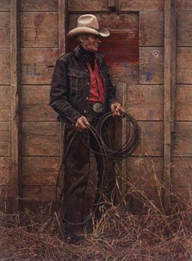 James Bama - Slim Warren the Old Cowboy - Limited Edition Print