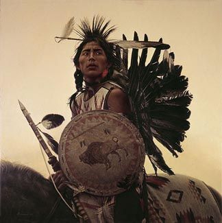 James Bama - Young Plains Indian - Limited Edition Canvas Giclee