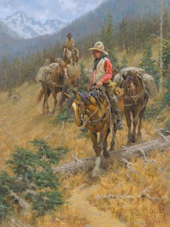 Jim Rey - Mountain Trail - Western Print