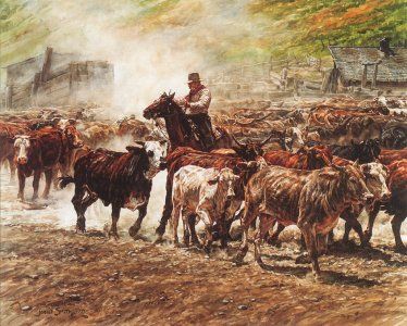 Joelle Smith - Coming Through - Western Print