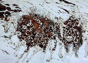 Judy Larson - Mixed Company - Limited Edition Print