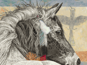 Judy Larson - The Crow Tipi - Signed & Numbered Print