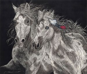 Judy Larson - The Resisters - Horse Print
