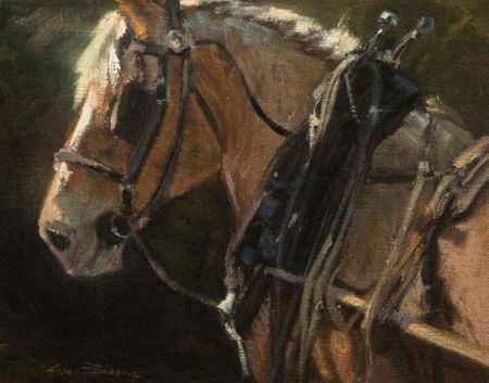 Karen Bonnie - Belgian Plein Air - Horse Print