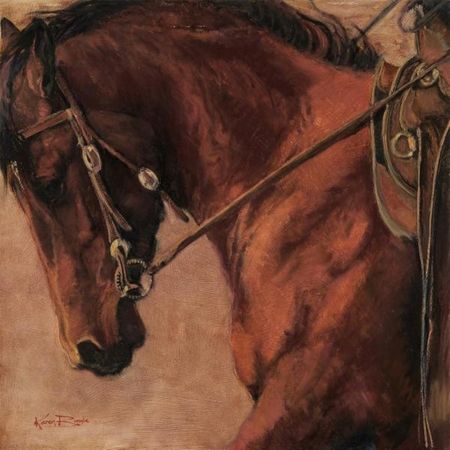 Karen Bonnie - Winter Workout - Horse Print