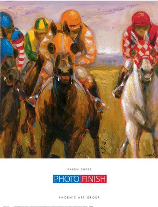 Karen Dupre - Photo Finish - Horse Racing Print