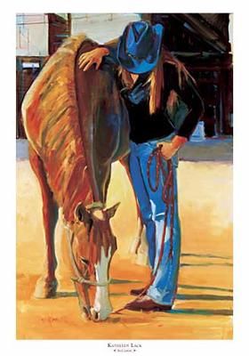 Kathleen Lack - Red Lariat - Cowgirl Print
