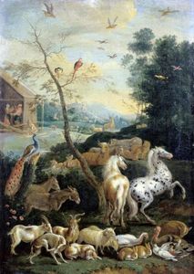 Lambert de Hondt - Animals Assembling Before the Flood