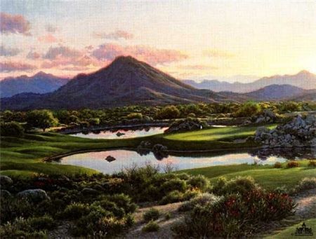Larry Dyke - Desert Mountain- Limited Edition Golf Print UNAVAILABLE
