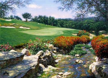 Larry Dyke - The 12th at La Cantera - Limited Edition Golf Art