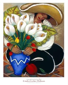 Linda Carter Holman - Contemplating The Love Bird - Signed Giclee