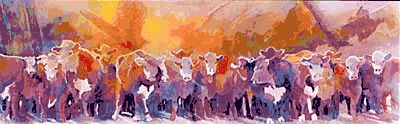 Linda Loeschen - Face Off - Western Print UNAVAILABLE