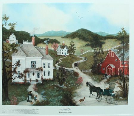 Linda Nelson Stocks - Aunt Minnie's Visit - Limited Edition Print