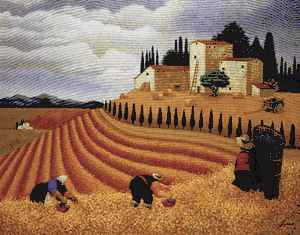 Lowell Herrero - Village Harvest - Paper and Canvas Available