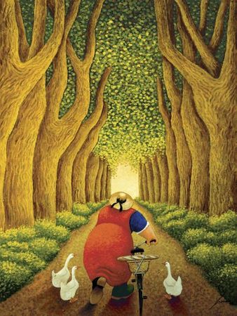 Lowell Herrero - Home From The Market - Multiple Sizes Available