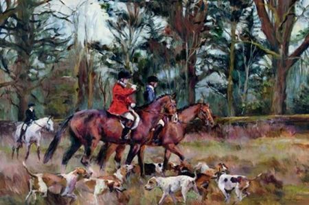 Marilyn Hageman - Foxhunt - Art Print