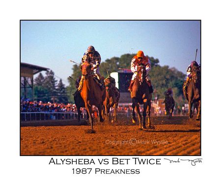Mark Wyville - Alysheba Defeats Bet Twice in 1987 Preakness