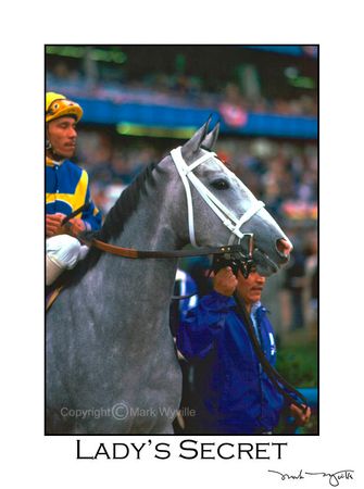 Mark Wyville - Lady's Secret Entering Race Track