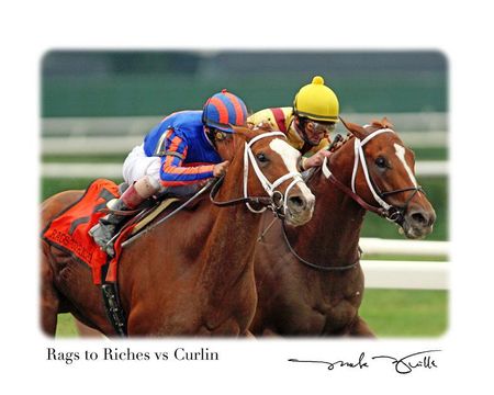 Mark Wyville - Rags To Riches Defeats Curlin in 2007 Belmont Stakes