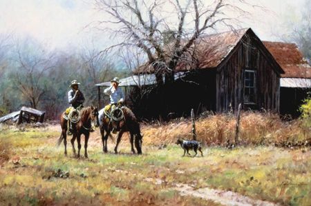 Martin Grelle - Brush Country Cowboys - Canvas