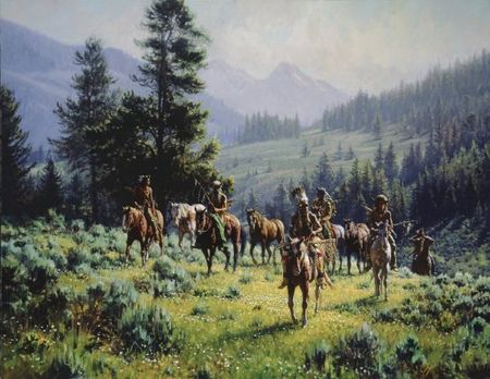 Martin Grelle - Monarchs Of The North - Canvas Giclee