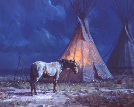 Martin Grelle - Night Glow - Canvas Giclee