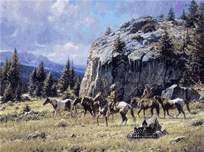 Martin Grelle - Warrior's Quest - Western Print