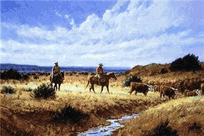Martin Grelle - Workin on the Sixes - Cowboy Print UNAVAILABLE