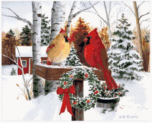 Maureen McCarthy - Christmas Cardinals