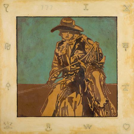Michael Swearngin - Tight Rope Branded - Canvas Giclee