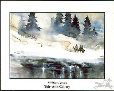 Milton Lewis - Blue Pine Ridge - Signed Print