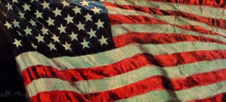 Mort Kunstler - Old Glory - Signed and Numbered Canvas Giclee