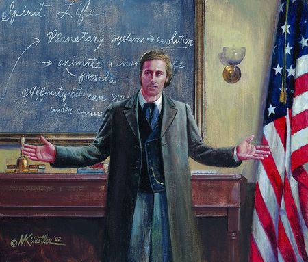Mort Kunstler - The Professor From Maine - Canvas Giclee