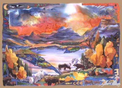 Nancy Dunlop Cawdrey - Sunpoint Glacier UNAVAILABLE
