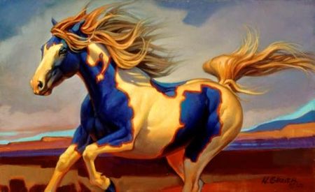 Nancy Glazier - Carousel Horses I - Signed UNAVAILABLE