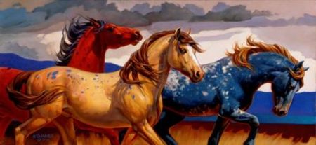 Nancy Glazier - Carousel Horses III UNAVAILABLE