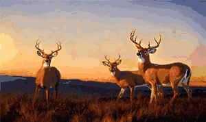 Nancy Glazier - Sundown - Limited Edition Deer Art