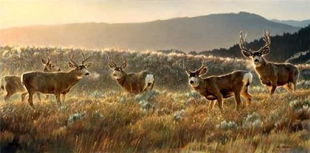 Nancy Glazier - The Gathering Place - Limited Edition Elk Art